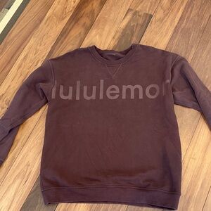 lululemon athletica women’s  Dark Brown Crewneck Sweatshirt XL